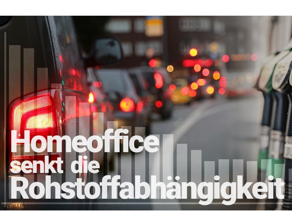 Heimarbeit spart 500.000 Barrel Öl – pro Tag