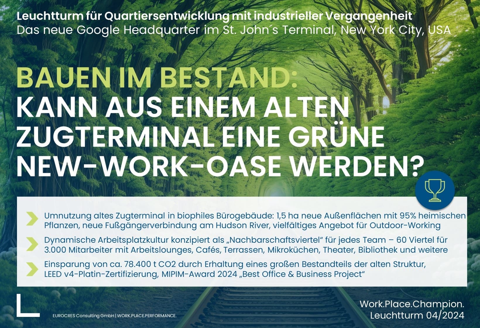 Kann aus einem alten Zugterminal eine grüne New-Work-Oase werden?