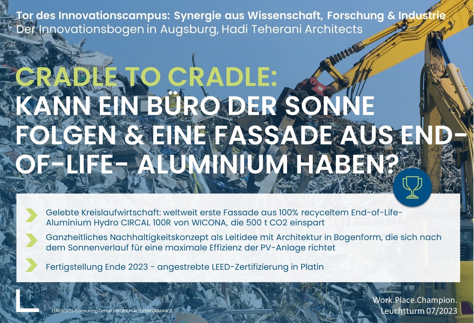 Kann ein Büro der Sonne folgen & eine Fassade aus End-of-Life-Aluminium haben?