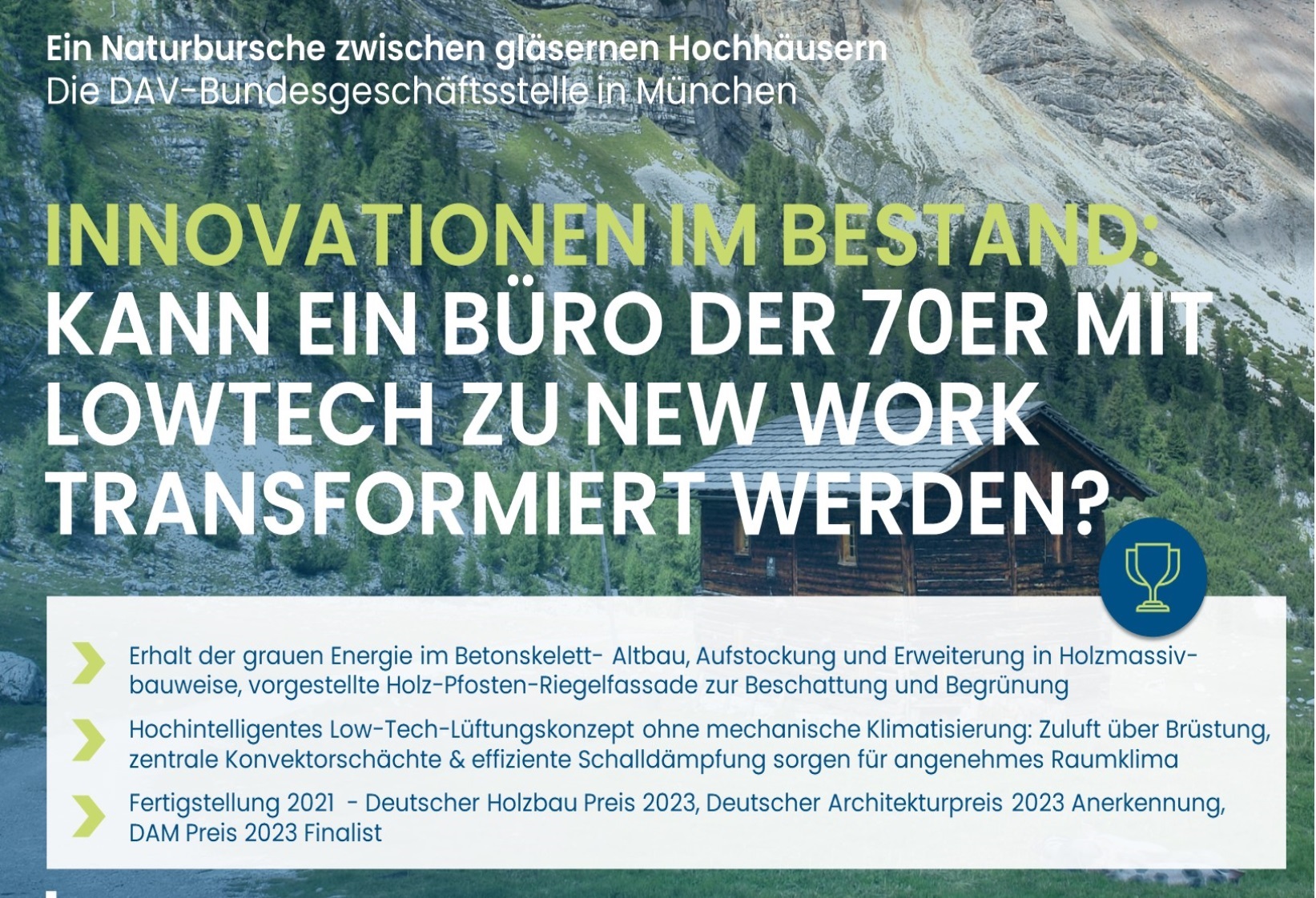 Kann ein Büro der 70er mit Lowtech zu New Work transformiert werden?