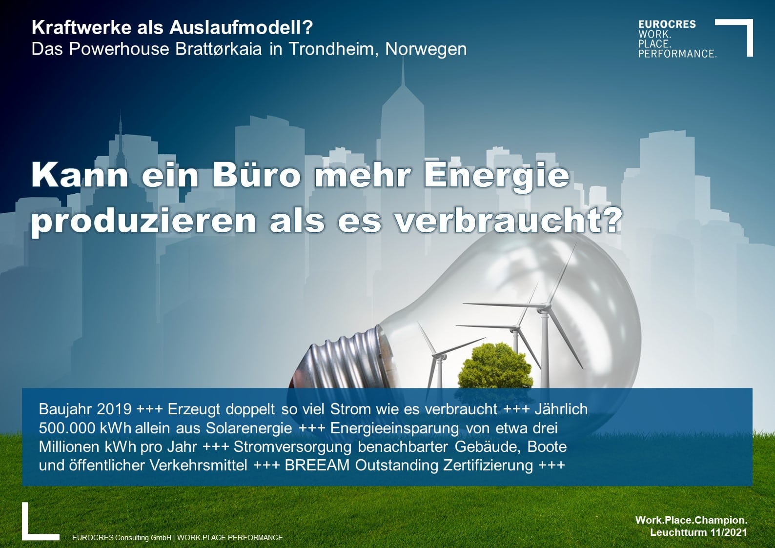 Kann ein Büro mehr Energie produzieren als es verbraucht?